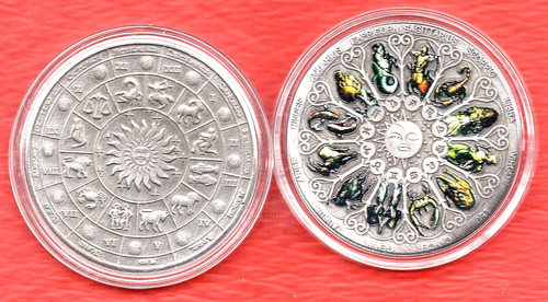 Medaille multicolore signes - medaille,