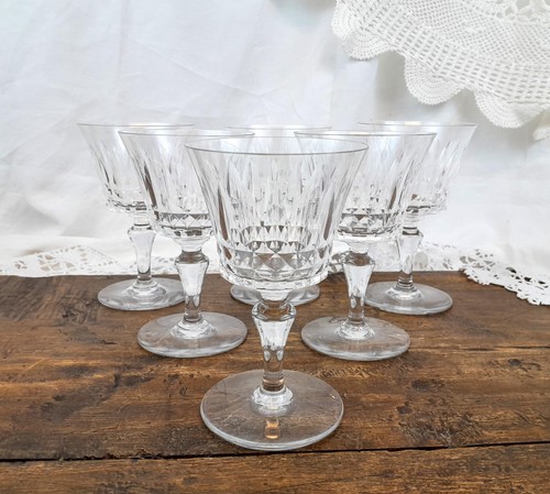 Verres vin blanc - blanc, baccarat