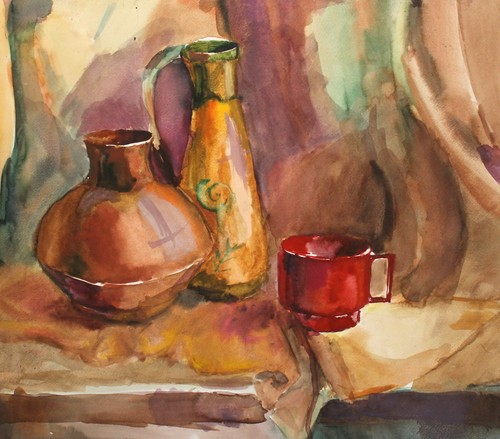 Tableau aquarelle vintage