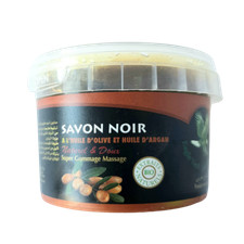 Savon Noir Beldi Huile d'Argan  100% Naturel  Black Soap, Jabon Negro