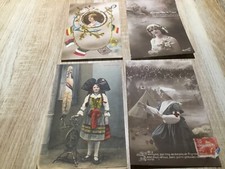 LOT DE 4 CARTES POSTALES