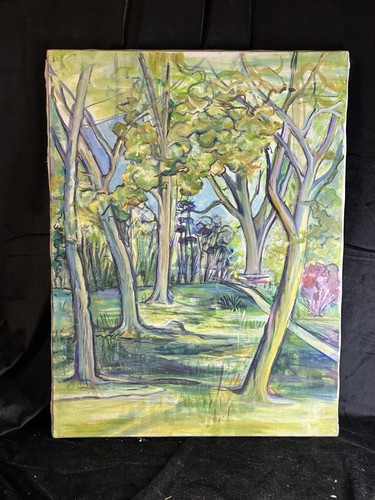 Huile sur toile xxe paysage - sur,