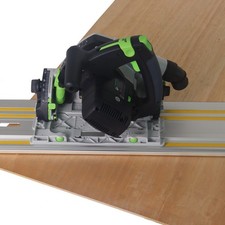 Rail de guidage haute performance pour scie circulaire avec adaptateur compatibi