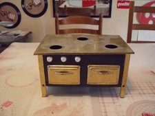 Ancien jouet gazinière tôle vintage métal dînette 