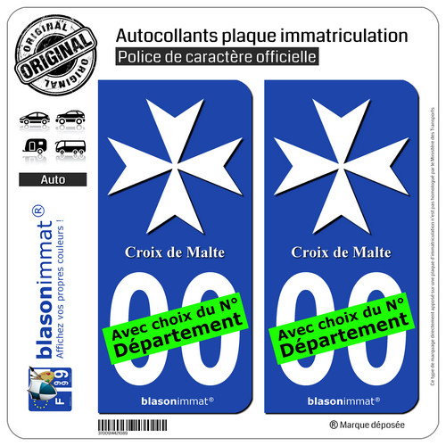 Stickers autocollant plaque - 2,