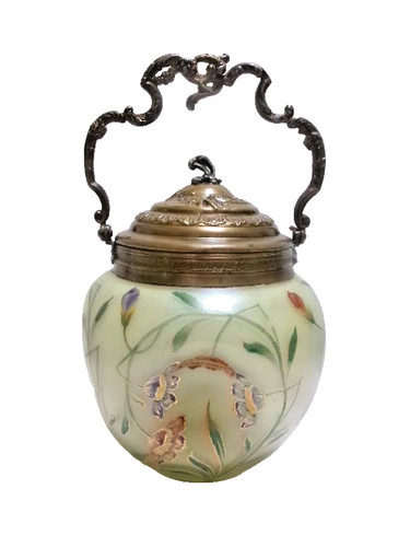 Pot biscuit art nouveau en - pot,