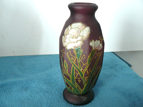 Vase signé jem - vase, (legras)