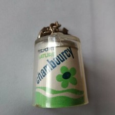 PORTE CLES VINTAGE années 60/70 : Yaourt nature CHAMBOURCY