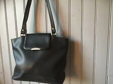 besace vintage TEXIER vinyl bleu marine .TBE .( C/ Y) D