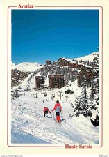 74 - Morzine - Avoriaz - Echappée sur la Station - Hiver - Neige - Skieurs - CPM