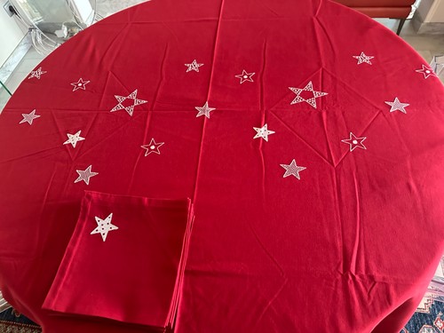 Superbe nappe noel ovale et - ovale,