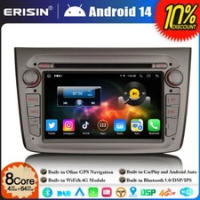 8-Core Android 14 Autoradio Alfa Romeo Mito GPS TNT DAB+ DVD BT WiFi CarPlay DSP