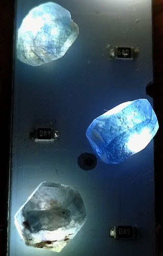 Saphir bleu brut lot - bleu, 3