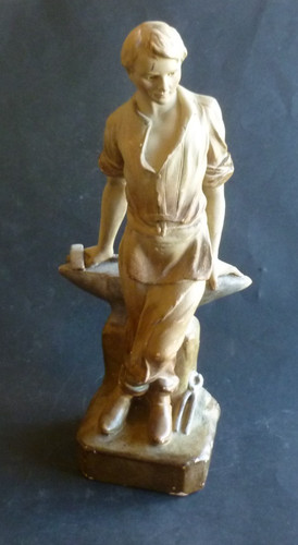 Ancienne statue art nouveau - statue,