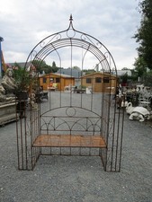 BANC SOUS ARCHE DE JARDIN EN FER FORGE PLEIN (De fabrication récente)
