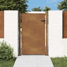 Portail de Jardin Portillon de Patio Porte d'Extérieure Acier Corten vidaXL
