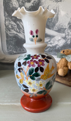 Vase opaline décors - vase, en