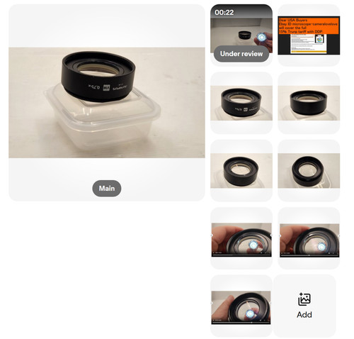 Olympus 75x stereo - vm, 0.75x