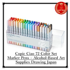 Stylos marqueurs Copic Ciao 72 couleurs - fournitures d'art à base d'alcool d...