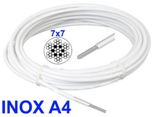 Câble INOX A4 Gainé Blanc