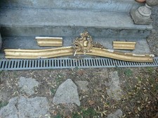 Cantonnière en bois doré Napoléon III style Louis XV à restaurer