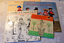 Lot de disques vinyles 45 et 33 tours illustrations R. PEYNET