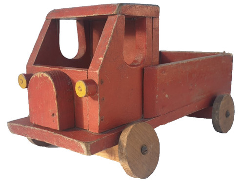 Ancien camion plateau - en, bois