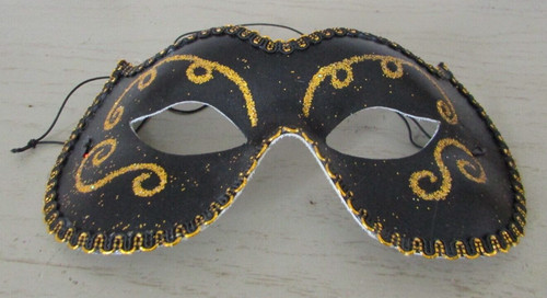 Masque venise loup noir - masque, de