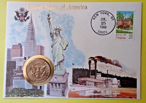 Usa enveloppe avec pièce - avec, de