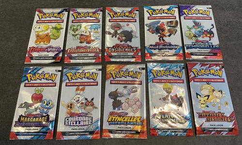 Lot 10 booster - lot, pokemon