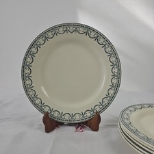 Assiettes Plates Décor Guirlandes Louis XVI Salins Terre De Fer 19ème