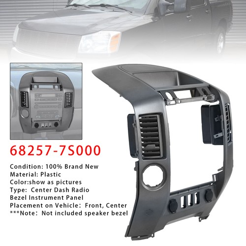 Center dash radio bezel - radio,