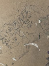 Très Beau Dessin Cubisme 1950