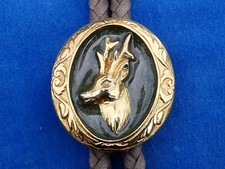 SUPERBE TOP ! CRAVATE LACET AMERICAINE American lace tie - CHASSE CERF Hunting