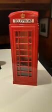  Telephone Kiosk Money Box / Tirelire cabine téléphone en fer