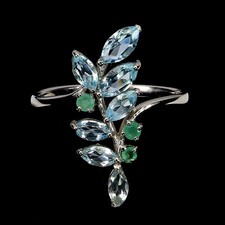 Bague argent sterling - en,