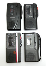 HS POUR PIECES / LOT 4 DICTAPHONES SONY THOMSON LECTEUR ENREGISTREUR VOCAL