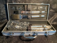 Home Complete 16 Piece Stainless Steel Grill Set With Case