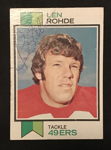 Len rohde 1973 - rohde, topps