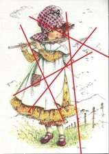 CPM jeune fille flûte traversière Blanc