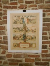 AUTHENTIQUE AFFICHE ANCIENNE - DIPLOME VIERGE