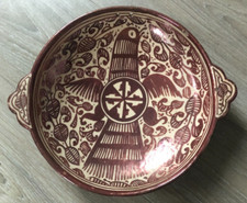 Ancien Plat hispano mauresque Manises (Valence) Pardalot