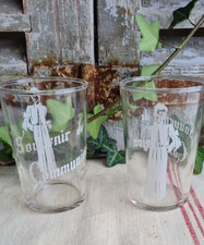 2 ANCIENS VERRES EN VERRE