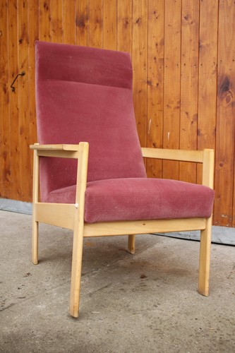 Fauteuil haute dossier vintage - dossier,