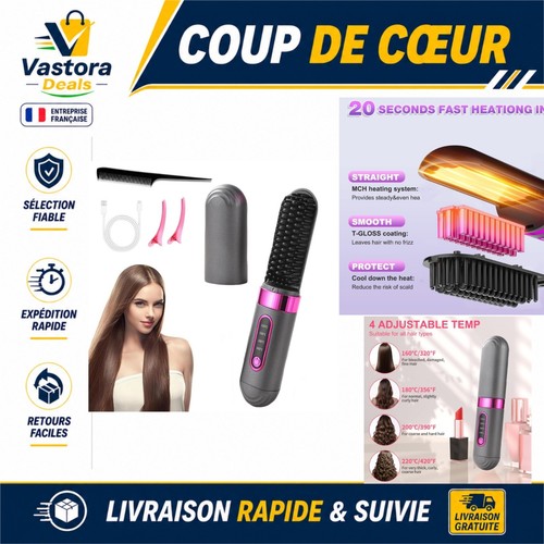 Brosse lissante sans fil - lissante,