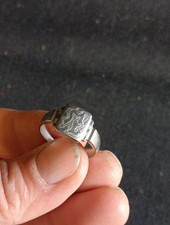 Ancienne Bague De Soldat Monogrammée WW1 14 18 