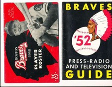 1952 Boston Braves press radio