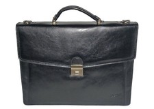 KATANA cartable en cuir porte document serviette à 1 soufflet réf 68124 (N ou M)