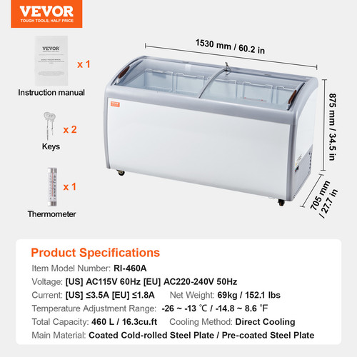 Vevor vitrine réfrigérée - vitrine, À