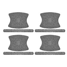 1 Set Voiture Faux Cristal Porte Poignée Autocollants Bling   du Rhin Noir